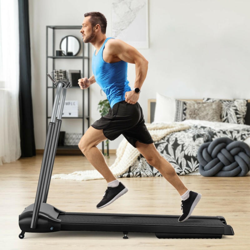 Compact Folding Treadmill With Touch Screen App Control