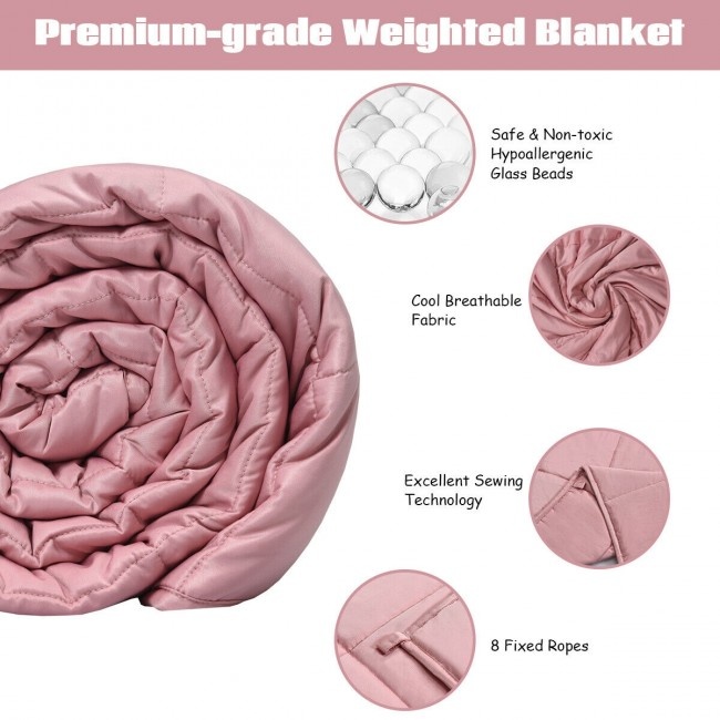 10 Lbs 41 X60 Inch Premium Cooling Heavy Weighted Blanket Color: Green