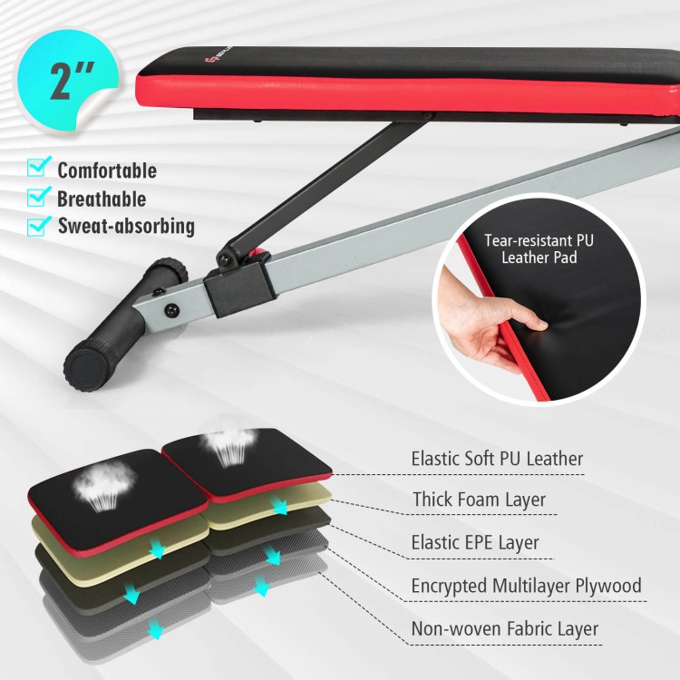 Multi-Function Weight Bench With Adjustable Backrest