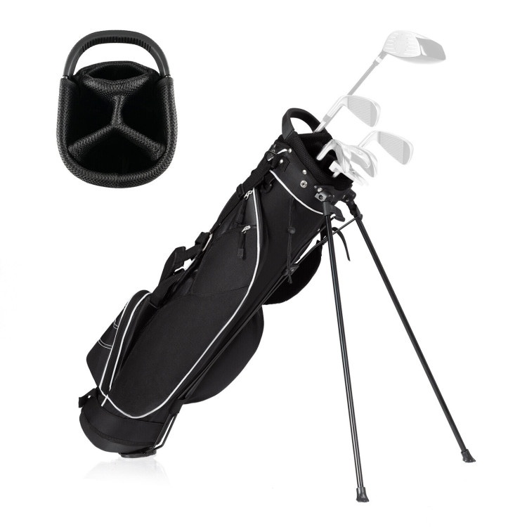 Golf Stand Cart Bag With 4 Way Divider Carry Organizer Pockets