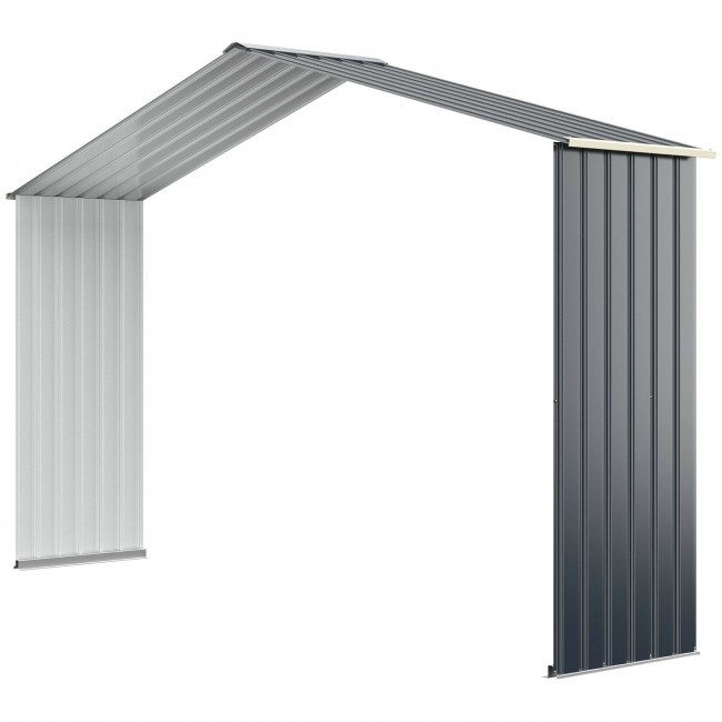 Outdoor Storage Shed Extension Kit For 11.2 Feet Shed