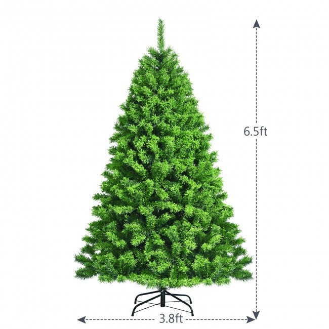 Flocked Verdant Realistic Hinged Christmas Tree Verdant Realistic Hinged With Metal Stand