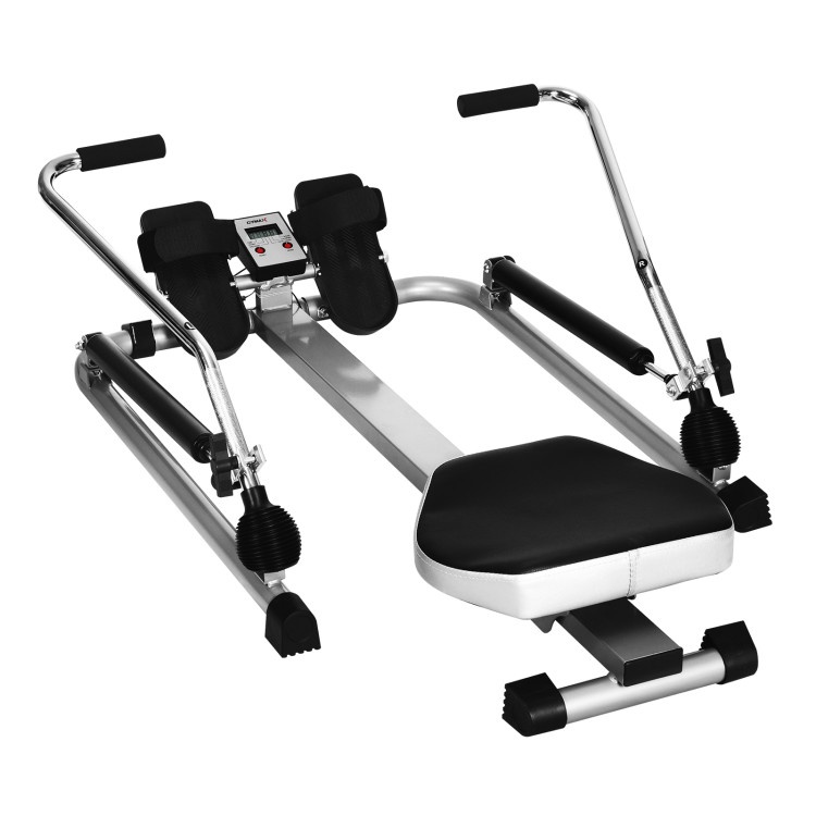 Exercise Adjustable Double Hydraulic Resistance Rowing Machine