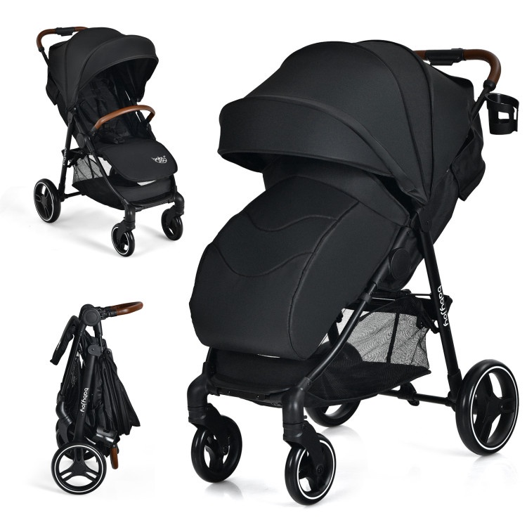 High Landscape Baby Stroller With Easy One-Hand Fold Design