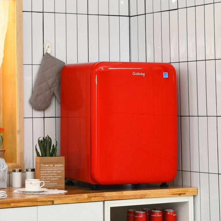 2.4 Cubic Feet Compact Refrigerator Auto Defrost Mini Fridge Reversible Door