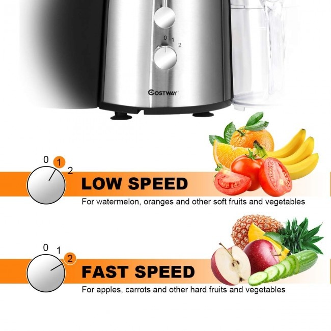 2 Speed Electric Wide Mouth Centrifugal Juice Extractor