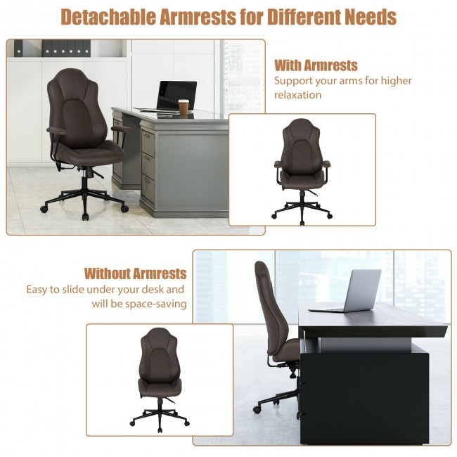 High Adjustable Back Executive Office Chair With Armrest