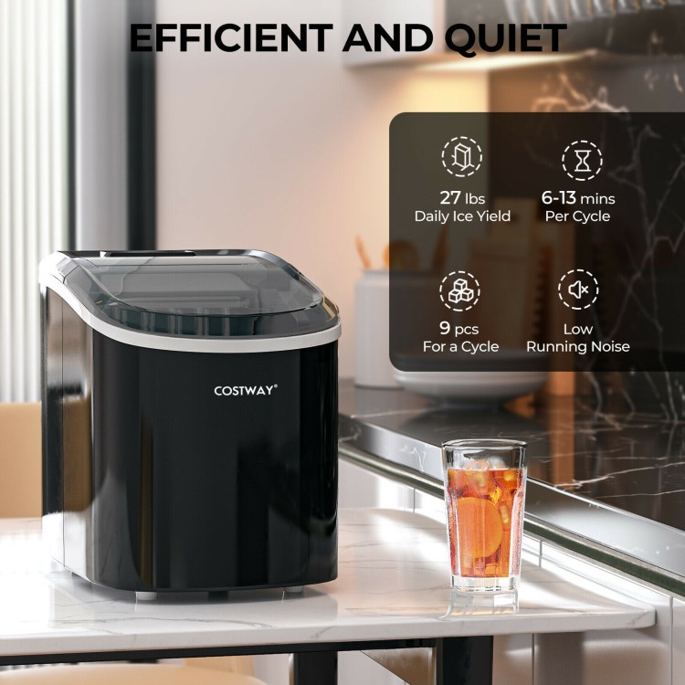 2.2 L Portable Ice Cube Maker With Bullet-Shaped Ice Cube