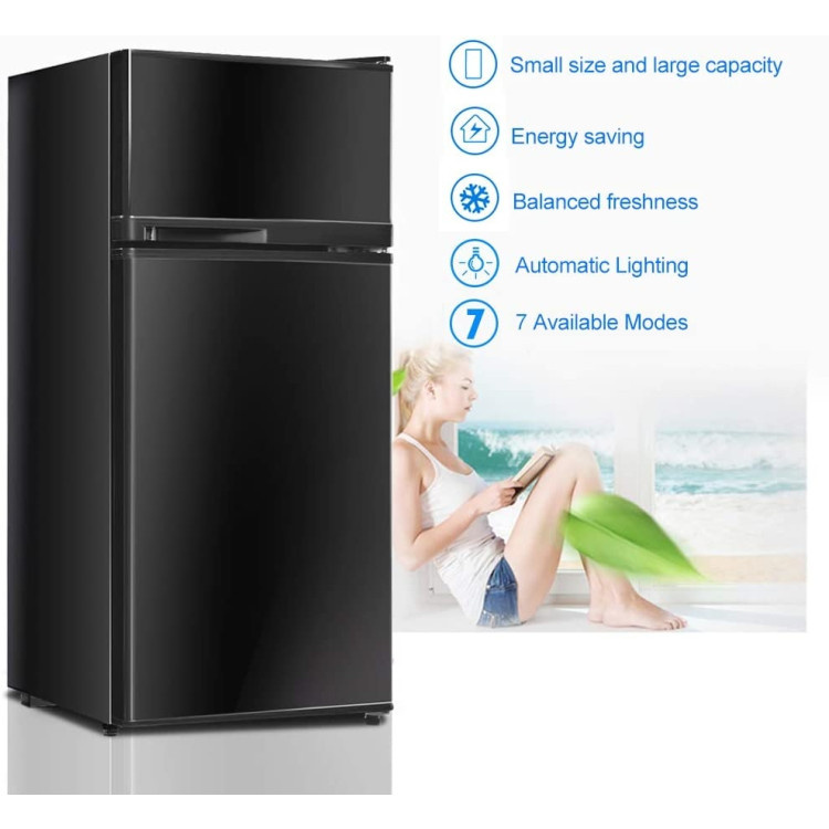 2 Doors Cold-Rolled Sheet Compact Refrigerator