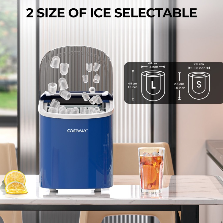 2.2 L Portable Ice Cube Maker With Bullet-Shaped Ice Cube