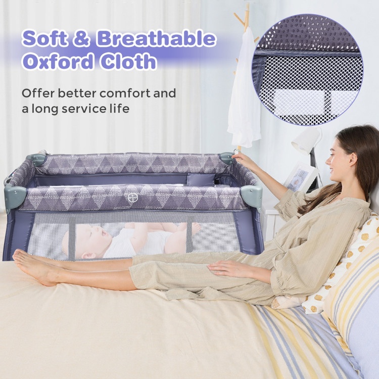 Portable Foldable Baby Playard Nursery Center With Changing Station