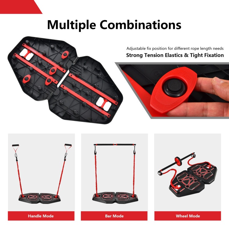 All-In-One Portable Pushup Board With Bag