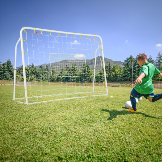 2-In-1 Kids Soccer Rebounder And Soccer Goal With Adjustable Height