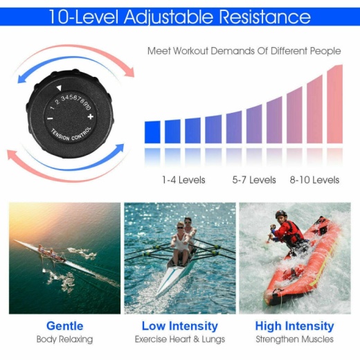 Foldable Magnetic Quiet Operated Fitness Rowing Machine