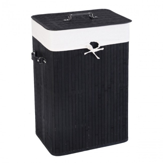 Rectangle Bamboo Hamper Laundry Basket