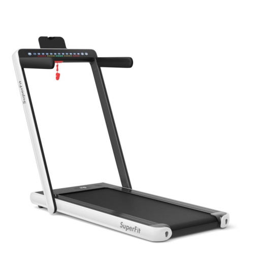 2.25 Hp 2-In-1 Folding Walking Pad Treadmill with Dual Display and App Control