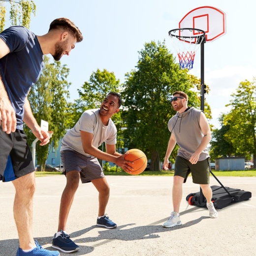 Adjustable Basketball Hoop System Stand With Wheels