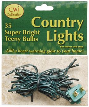 Teeny Lights, Green Cord, 35Ct