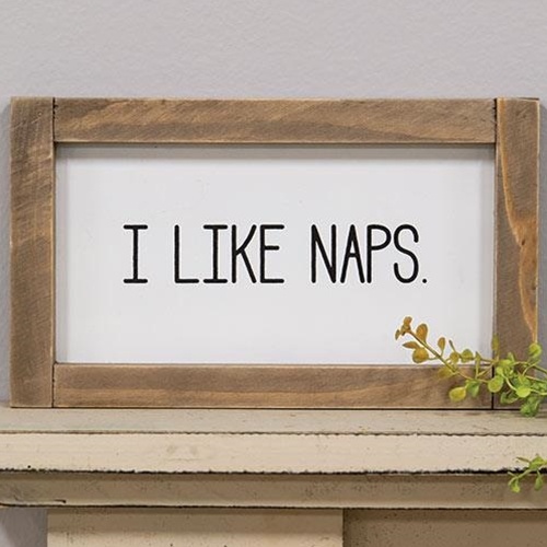 I Like Naps Framed Sign
