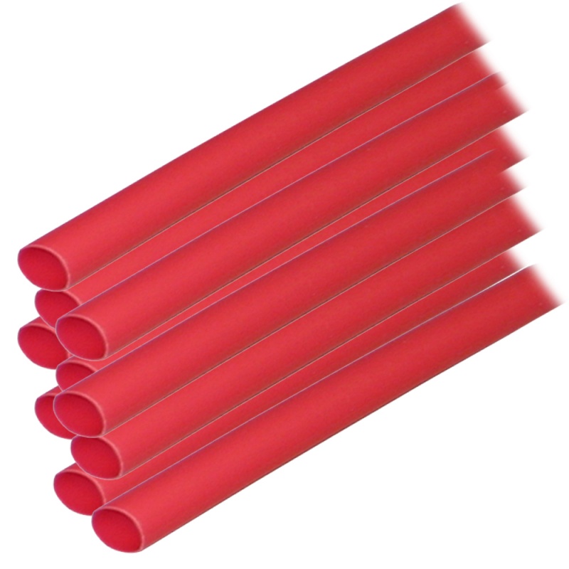 Ancor Adhesive Lined Heat Shrink Tubing (Alt) - 1/4" X 12" - 10-Pack - Red