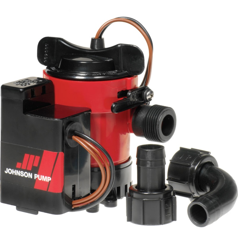 Johnson Pump 750Gph Auto Bilge Pump 3/4" Hose Mag Switch 12v