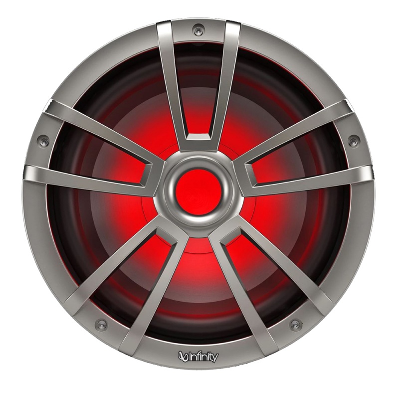 Infinity 10" Marine Rgb Reference Series Subwoofer - Titanium/Gunmetal
