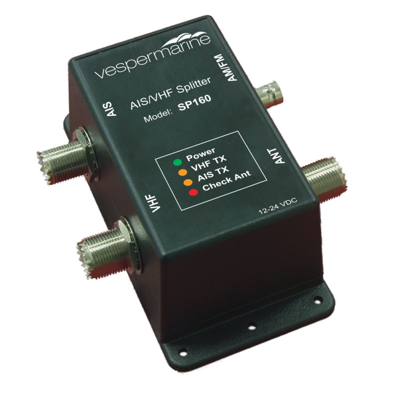Vesper Amplified Ais/Vhf/Fm Antenna Splitter W/Signal Gain