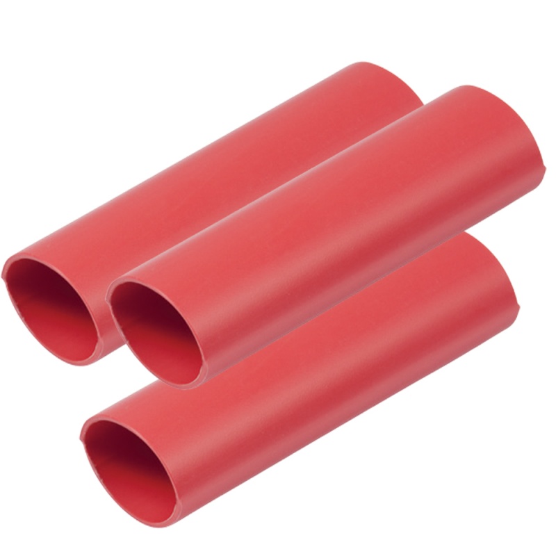 Ancor Heavy Wall Heat Shrink Tubing - 3/4" X 3" - 3-Pack - Red