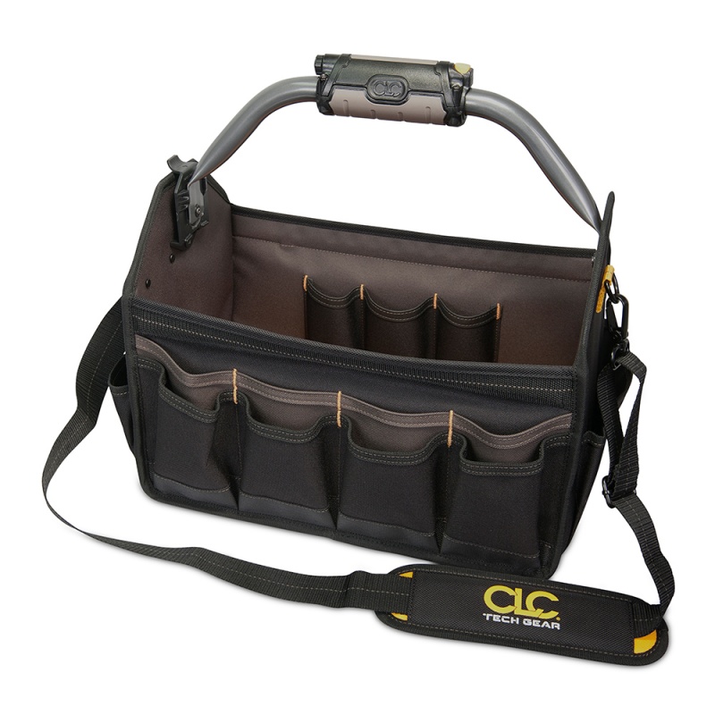 Clc L234 Tech Gear Led Lighted Handle Open Top Tool Carrier - 15"