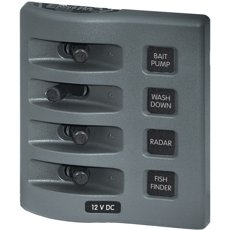 Blue Sea 4305 Weatherdeck® 12V Dc Waterproof Switch Panel - 4 Posistion