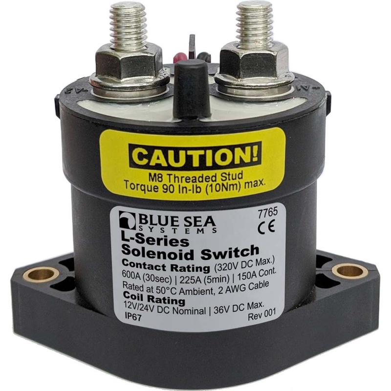 Blue Sea 7765 L-Series Solenoid Switch - 150A - 12/24V Dc