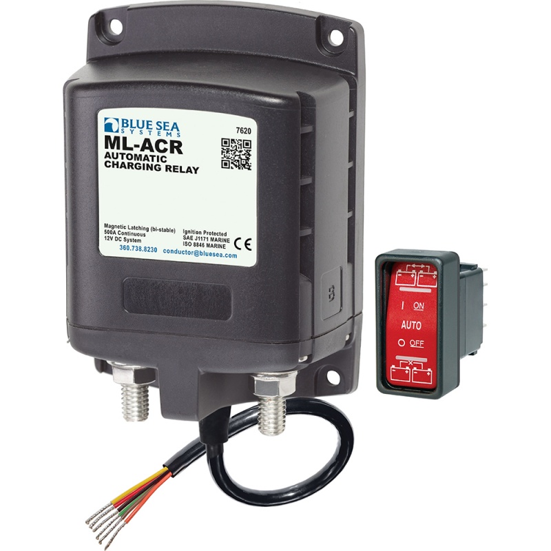 Blue Sea 7620 Ml-Series Automatic Charging Relay (Magnetic Latch) 12Vdc