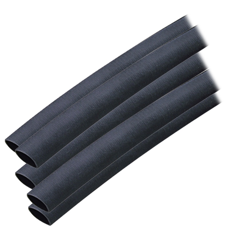 Ancor Adhesive Lined Heat Shrink Tubing (Alt) - 3/8" X 12" - 5-Pack - Black
