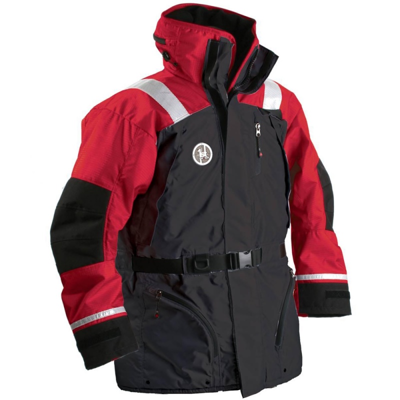 First Watch Ac-1100 Flotation Coat - Red/Black - Small