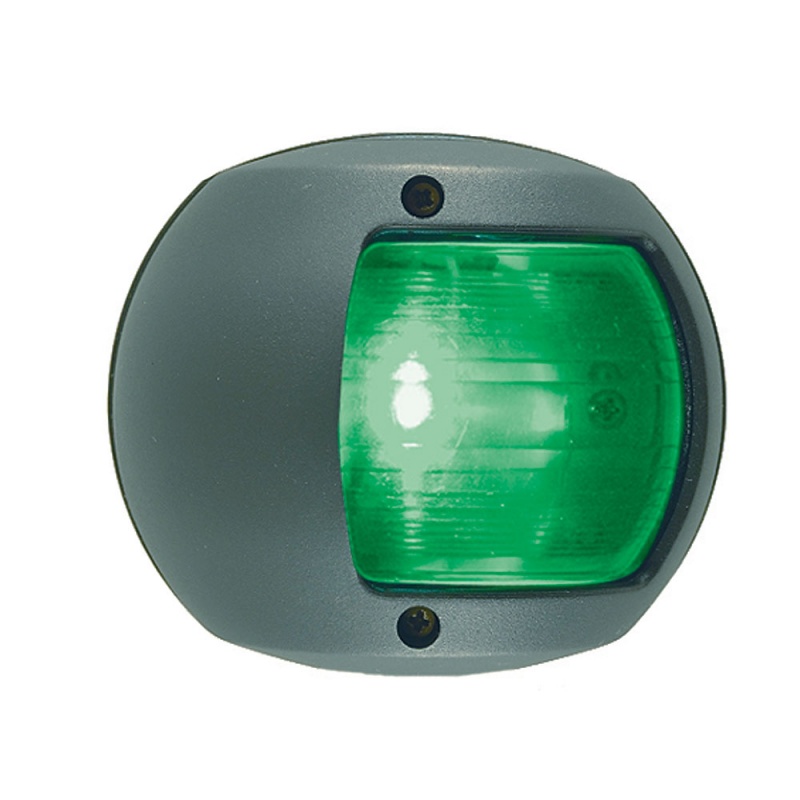 Perko Led Side Light - Green - 12V - Black Plastic Housing