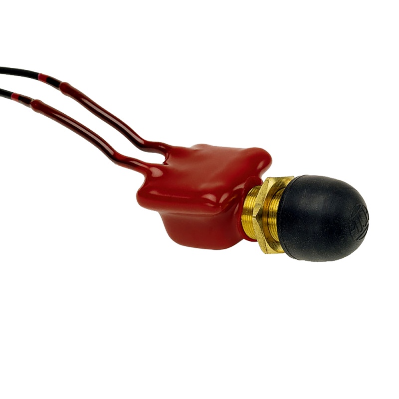 Cole Hersee Vinyl Coated Push Button Switch Spst Off-On 2 Wire
