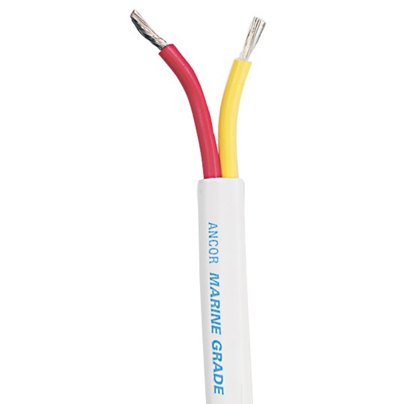 Ancor Safety Duplex Cable - 14/2 Awg - Red/Yellow - Flat - 25'