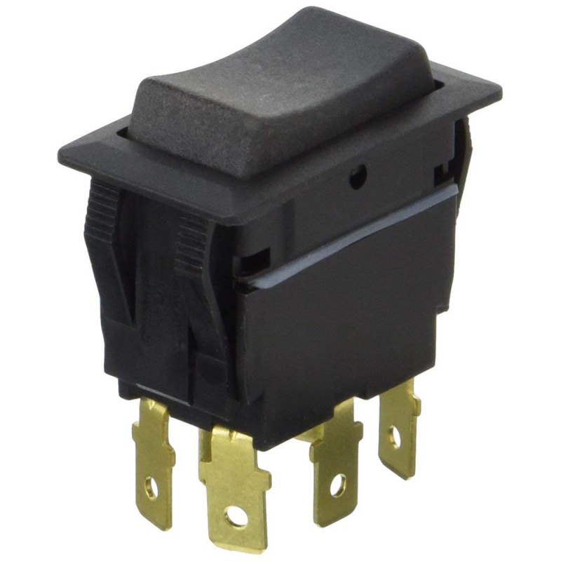 Cole Hersee Sealed Rocker Switch Non-Illuminated Dpdt On-Off-On 6 Blade