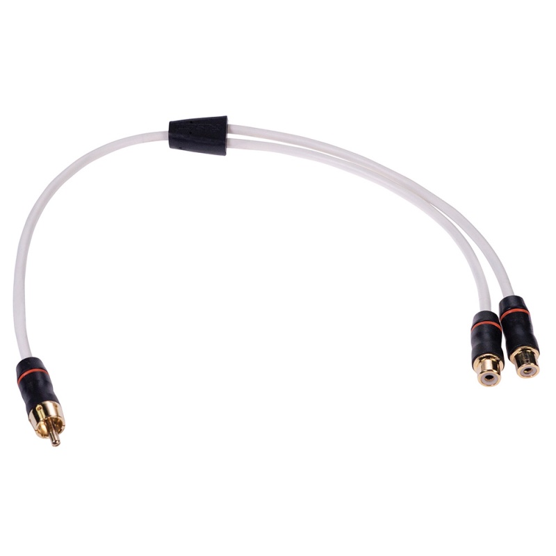 Fusion Performance Rca Cable Splitter - 1 Male To 2 Female - .9'