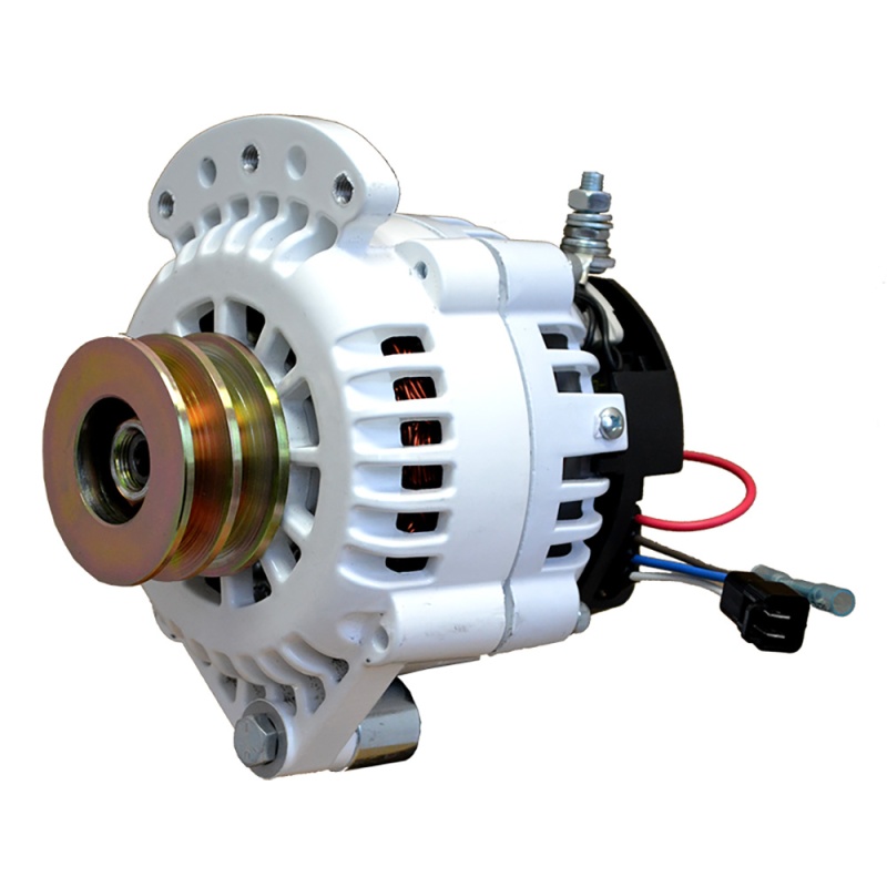 Balmar Alternator 100 Amp 12V 1-2" Single Foot Spindle Mount Dual Vee Pulley W/Isolated Ground