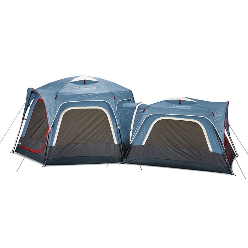 Coleman 3-Person & 6-Person Connectable Tent Bundle W/Fast Pitch Setup - Set Of 2 - Blue
