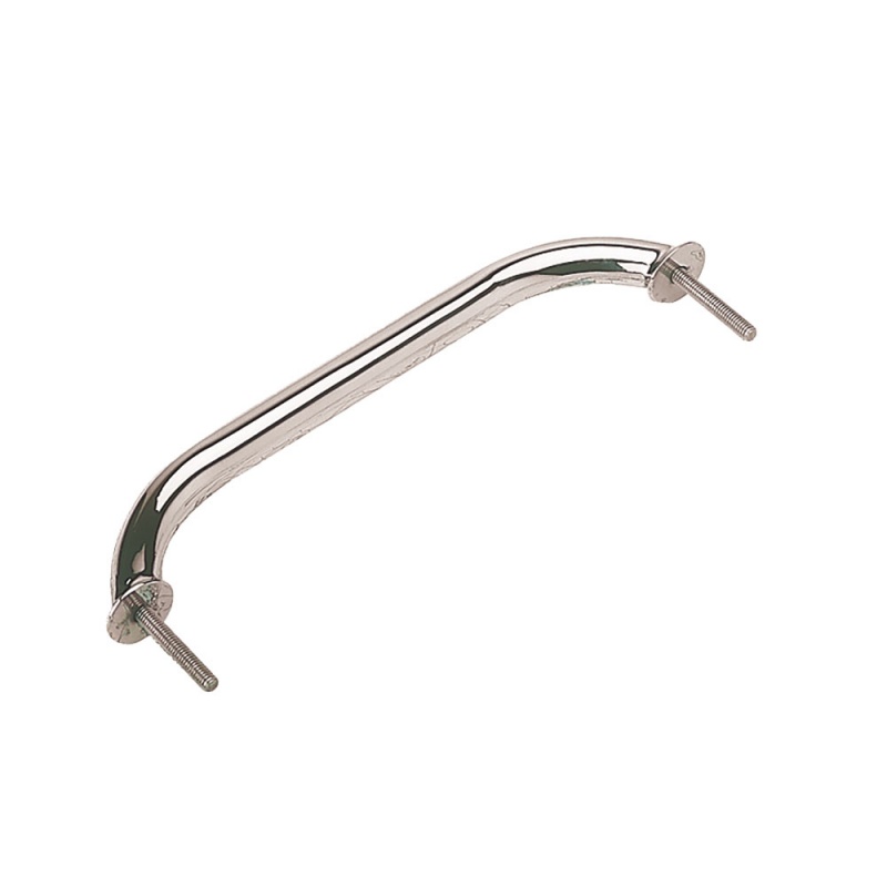 Stainless Steel Stud Mount Flanged Hand Rail W/Mounting Flange - 12"