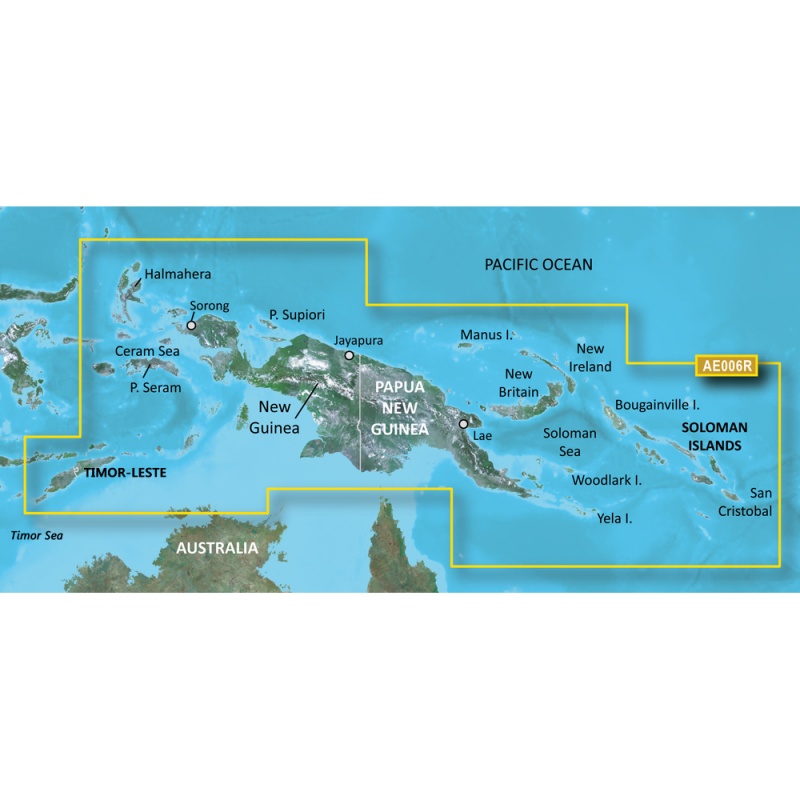 Garmin Bluechart® G3 Hd - Hxae006r - Timor Leste/New Guinea - Microsd™/Sd™