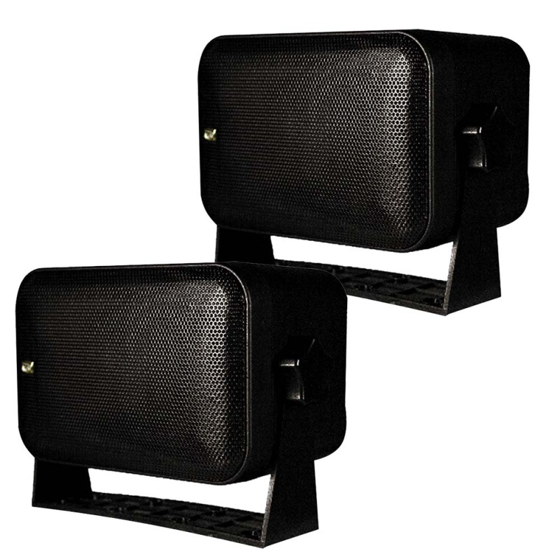 Poly-Planar Box Speakers - Pair - Black