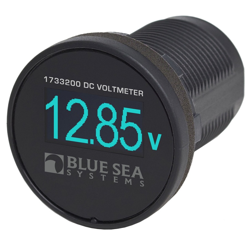 Blue Sea 1733200 Mini Oled Voltmeter - Blue