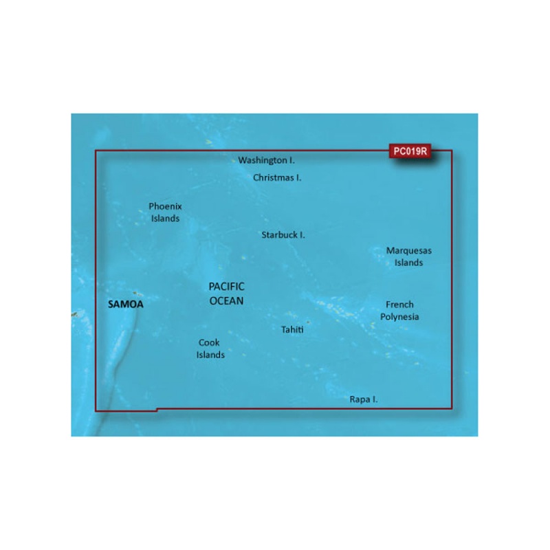Garmin Bluechart® G3 Vision® Hd - Vpc019r - Polynesia - Microsd™/Sd™