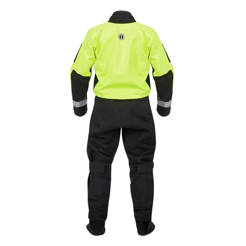 Mustang Sentinel™ Series Water Rescue Dry Suit - Fluorescent Yellow Green-Black - Xs Short