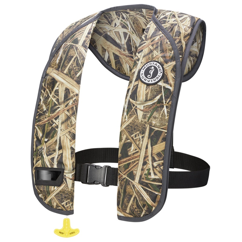 Mustang Mit 100 Inflatable Pfd - Manual - Camo Mossy Oak Shadow Grass Blades