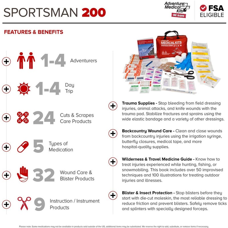 Adventure Medical Sportsman 200 First Aid Kit