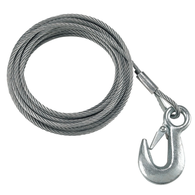 Fulton 3/16" X 25' Galvanized Winch Cable - 4,200 Lbs. Breaking Strength